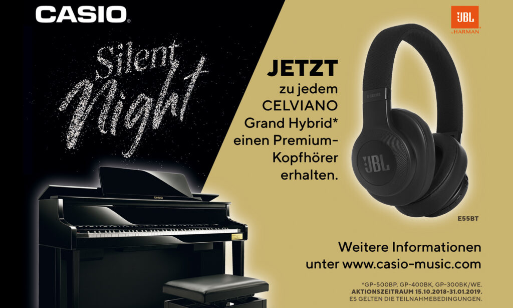 Casio stellt 'Silent Night' Aktion vor. (Foto: Casio)