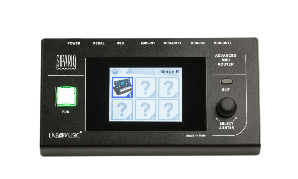 Der Lab4Music Sipario ist ein kompakter MIDI-Router für bis zu acht Geräte.