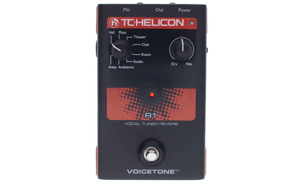 TC-Helicon Voice Tone R1: Preisgünstiges und gutes Vocal-Prozessorpedal für Gesangsstimmen.