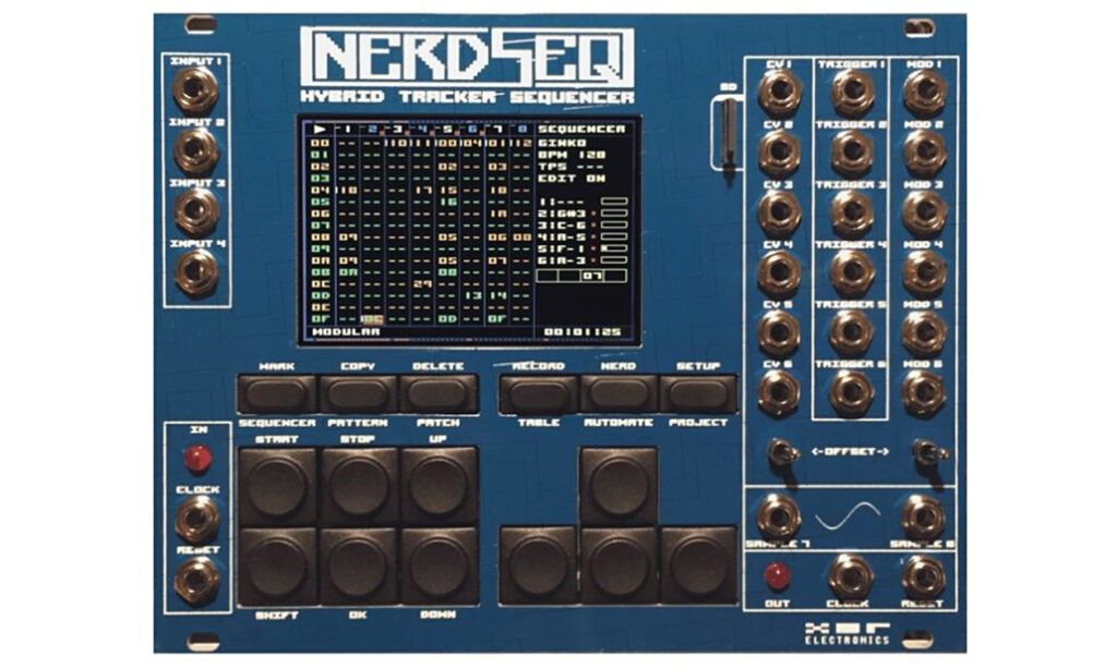 NerdSeq ist das umfangreichste Sequenzer-Modul im Eurorackformat. (Igor Sabara)