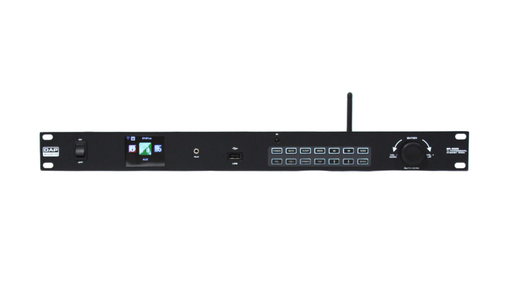 DAP-Audio IR-100: 19-Zoll-Netzwerk/USB-Player für das DJ- oder FOH-Rack