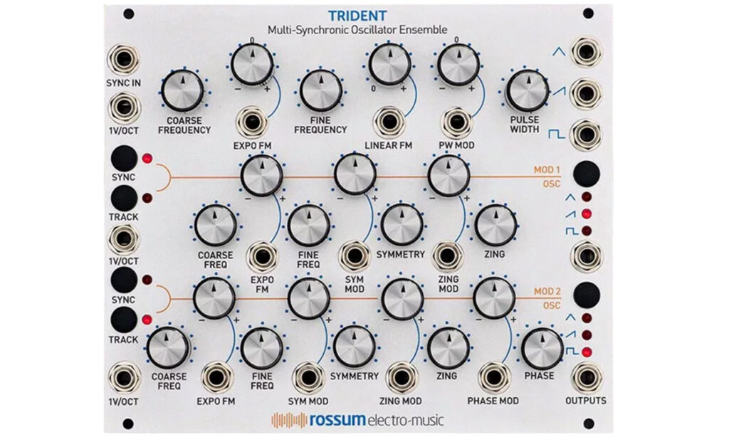 Rossum Electro Music Trident Multi-Synchronic Oscillator Ensemble. (Bild zur Verfügung gestellt von Rossum Electro Music)