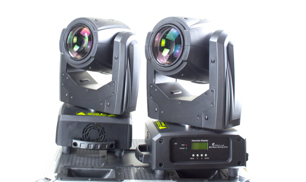 Gleich geht’s los: Stairville B1R Beam Moving Head in Warteposition