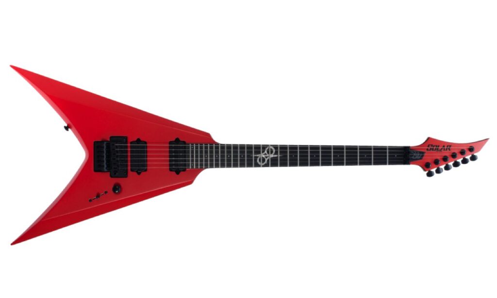 Solar Guitars V1.6DVV Blood Red Metallic