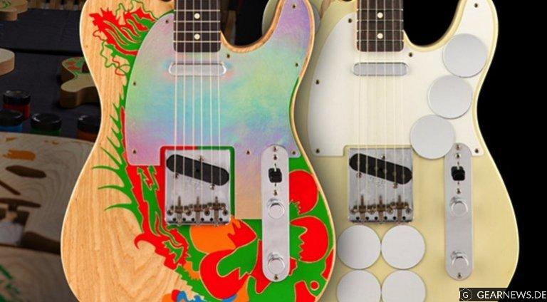 Fender-Jimmy-Page-Mirrored-and-Dragon-Telecasters-Masterbuilt-by-Paul-Waller