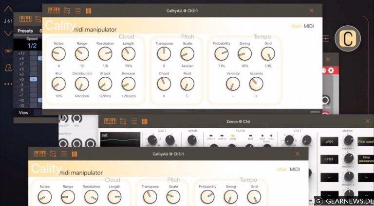 Pagefall Cality – iOS MIDI-Prozessor für mehr Kreativität