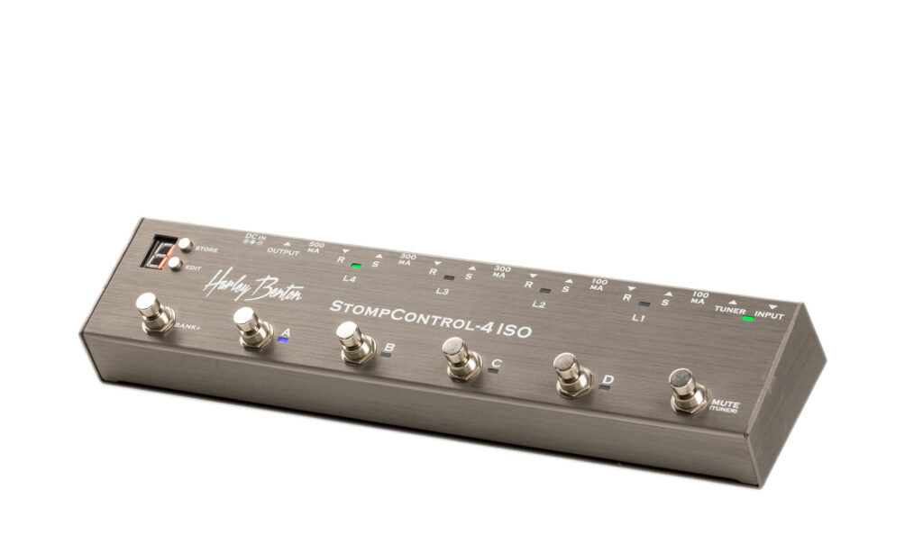 Der Harley Benton Stomp Control-4 ISO bietet einen neutralen Signalweg und saubere Signalqualität.