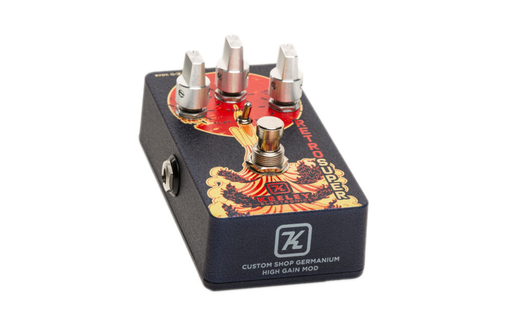 Das Keeley Retro Super Germanium Phat Mod zeichnet sich durch hochwertige Bauteile, dynamische Ansprache und einen tollen Vintage Fuzz Ton aus.