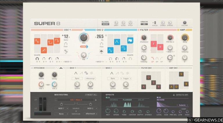 Native Instruments Super 8 – ein neuer virtuell analoger Synthesizer für Reaktor 6