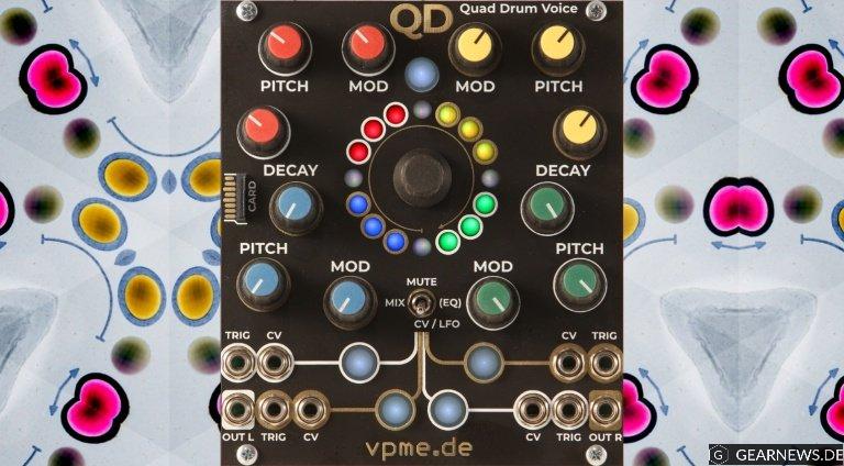 Superbooth 2019: vpme QD – ein Quad Drum Voice Modul mit drei Sound Engines