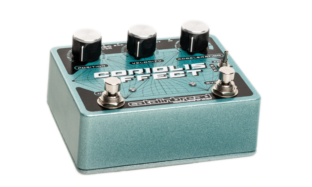 Das Catalinbread Coriolis Effect-Pedal liefert abgefahrene Sounds und eignet sich besonders gut für modernen und abgedrehten Alternative-Rock.