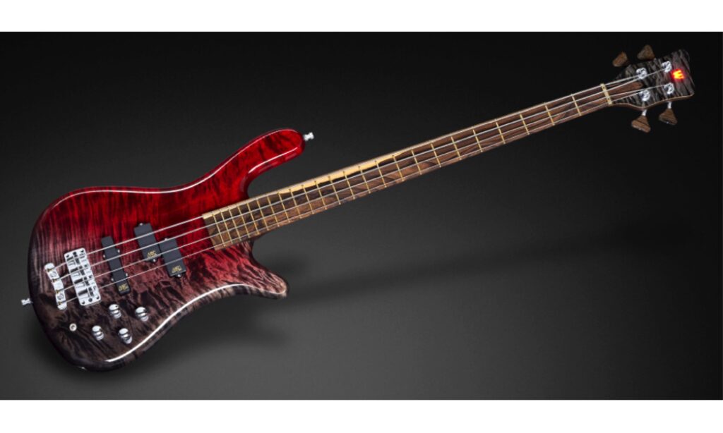 Warwick Custom Shop Master Built Streamer LX - Wild Flamed Maple - Nirvana Red Burst #17-3531