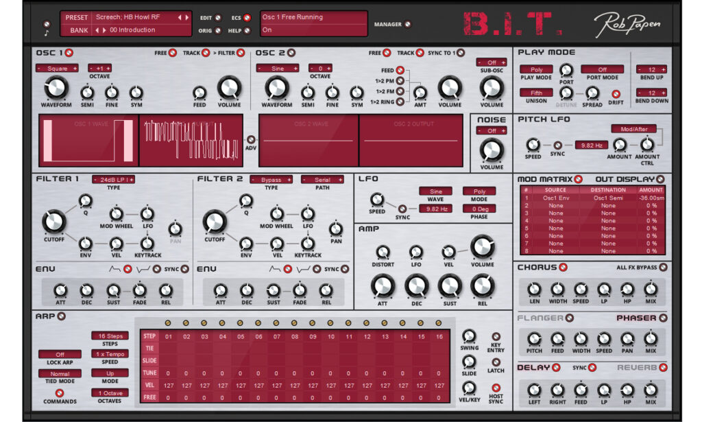 Rob Papen B.I.T. Test Software-Synthesizer-Plugin