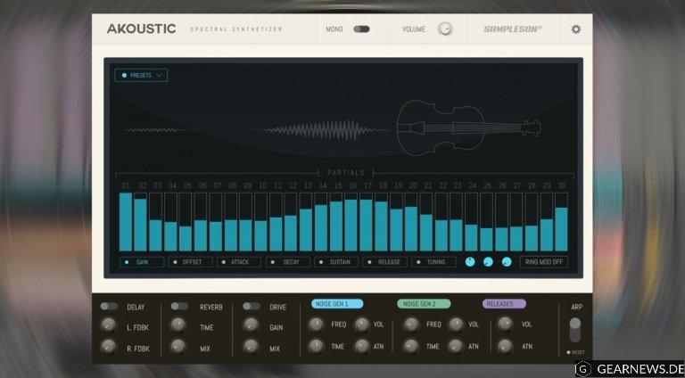 Sampleson Akoustic – der spektrale Synth erzeugt „echte“ Instrumente