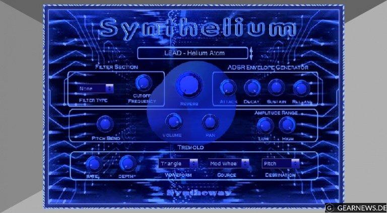 Syntheway Synthelium – ein cooler blauer Software Synthesizer