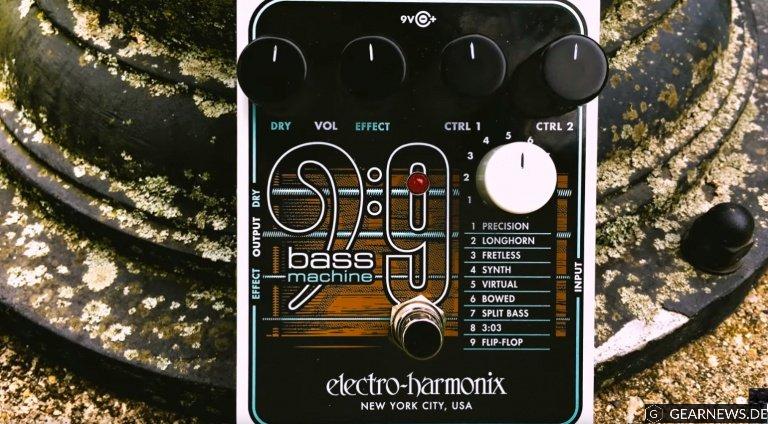 Electro Harmonix EHX Bass9 Bass Machine Effekt Pedal Front 1