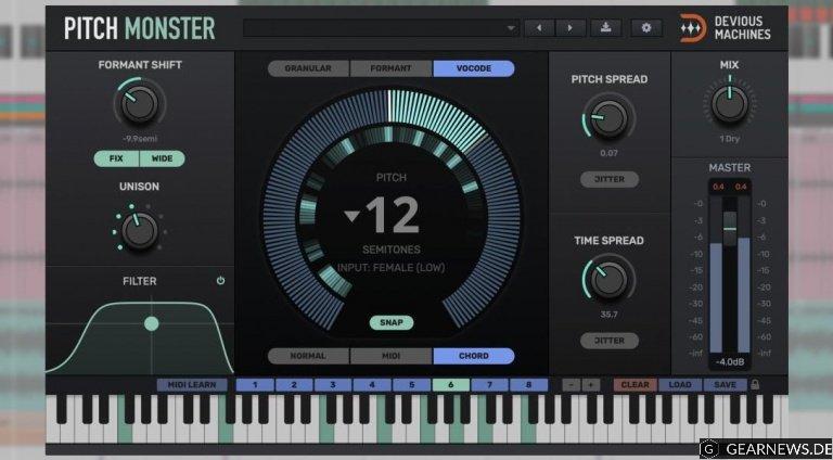 Devious Machines Pitch Monster ist ein Vocal Effekt Biest