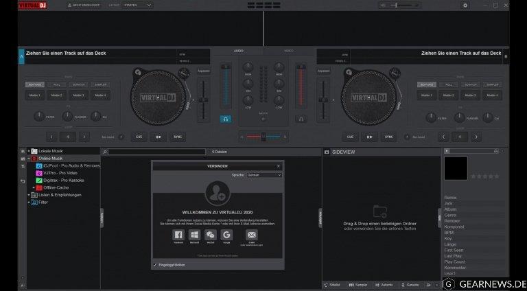 VirtualDJ 2020: Neues GUI + Event Scheduler + Beatport und mehr