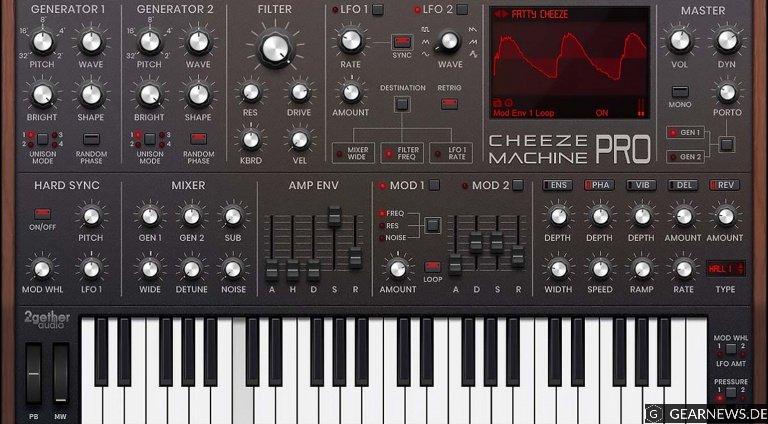 2getheraudio Cheeze Machine Pro: das neue No-brainer Moog Plug-in