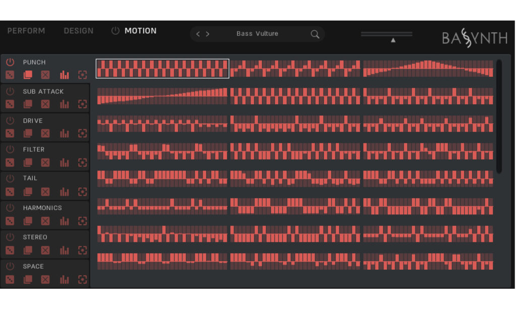 Über den Polystep-Motion-Designer kann man ein Stepsequenzing aller acht Makros realisieren.