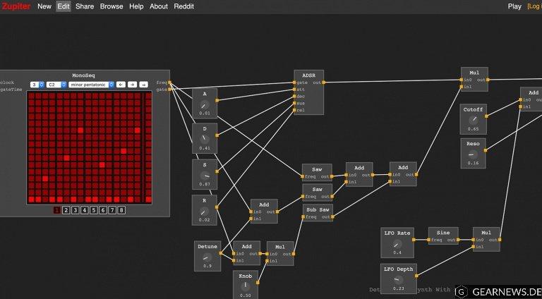 Zupiter – ein kostenloses Modular System im Browser!