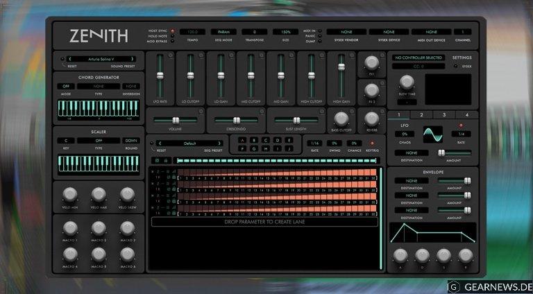 Audiaire Zenith: umfangreiches MIDI-Effekt-Plug-in für Hard- und Software