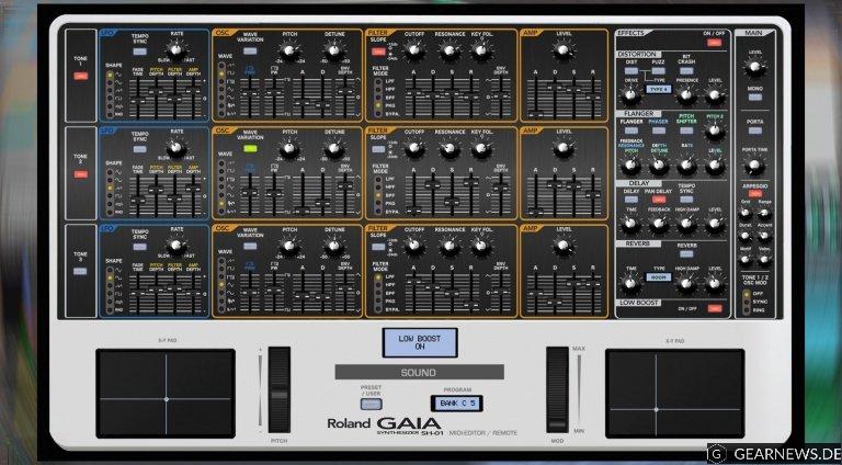 Momo Müller Roland Gaia SH-01 MIDI-Controller und Sound Editor