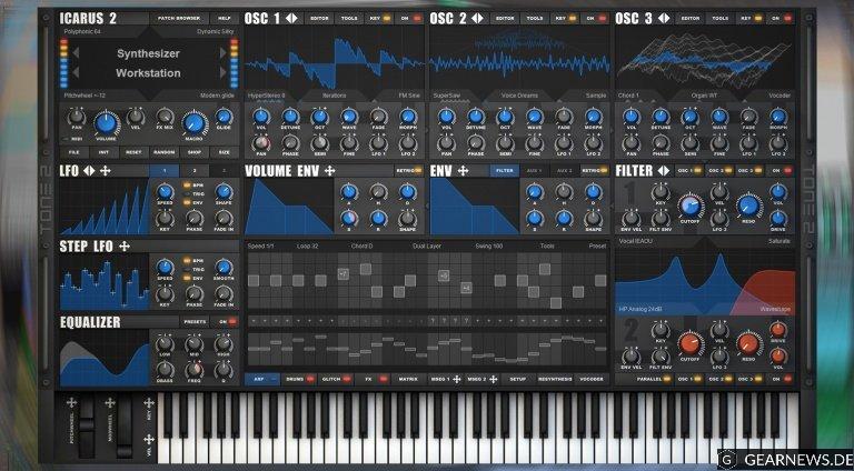 Tone2 Icarus2: Wavetable Synthesizer Update kommt bald