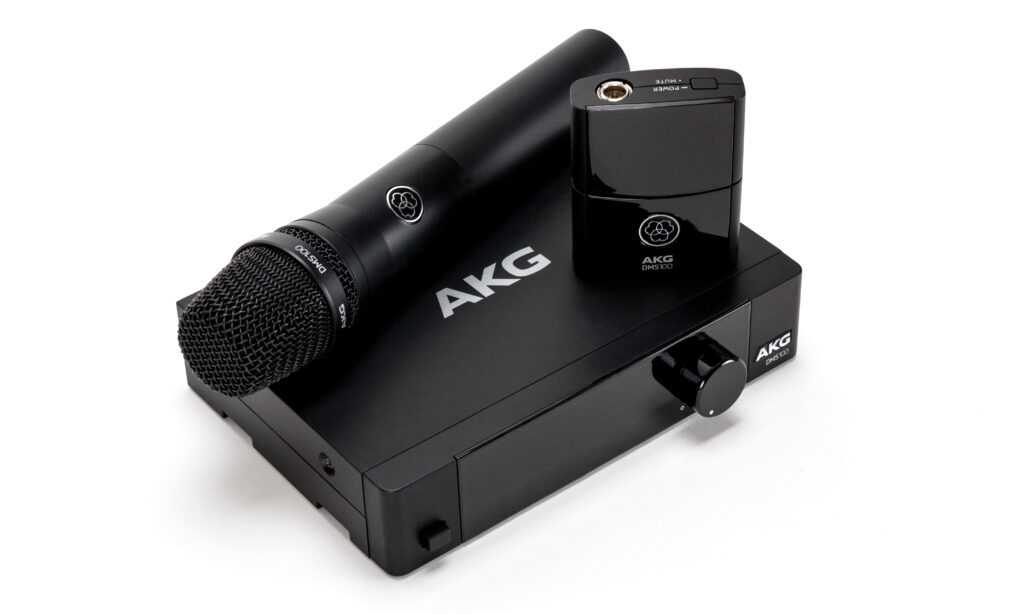 AKG DMS 100 Funkmikrofon mit Taschensender und Drahtlosanlage