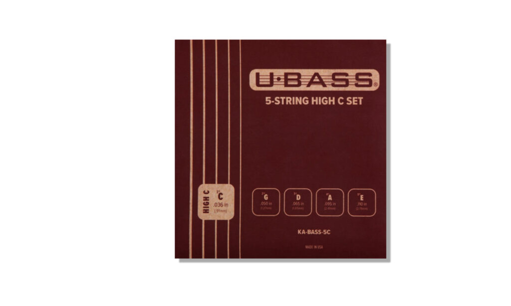 KALA U-Bass Roundwound String Set, 5-String, High C