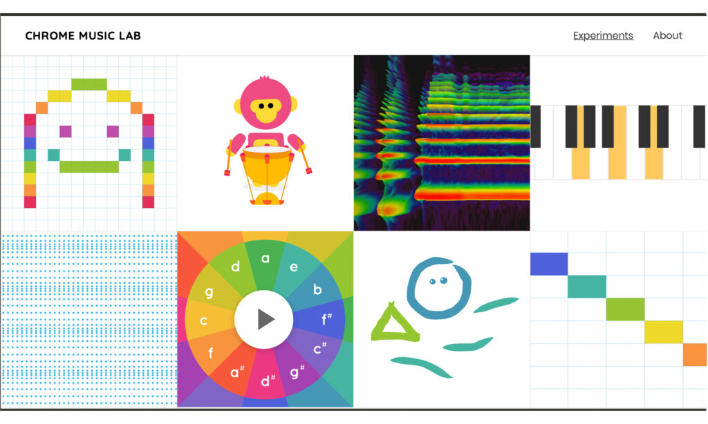 Eine der wohl verrücktesten Seiten im Web: Chrome Music Lab.