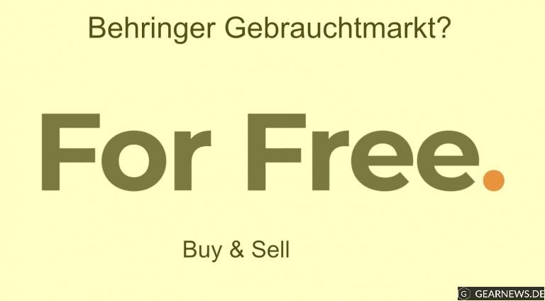 Behringer Gebrauchtmarkt