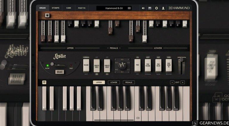 IK Multimedia portiert Hammond B-3X auf das iPad