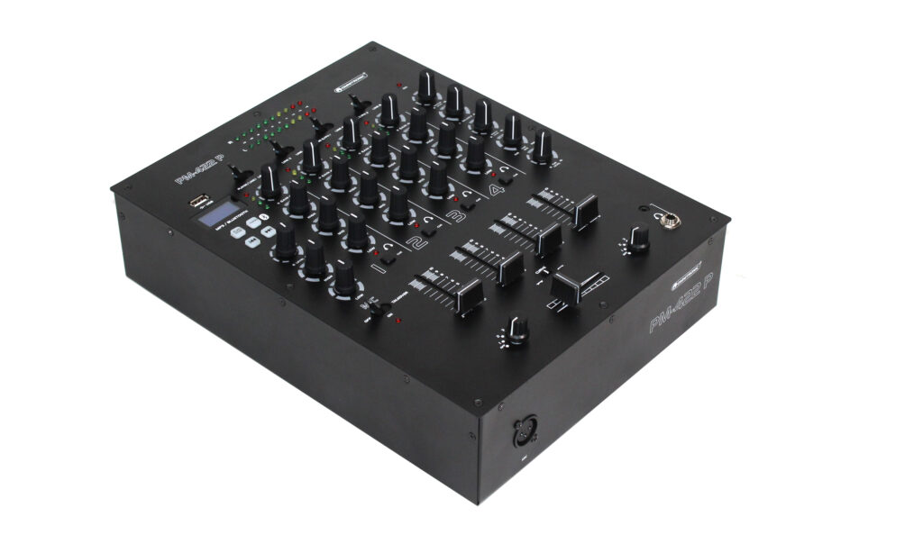 OMNITRONIC PM-422P: 4-Kanal-Mixer mit Bluetooth und USB-Player