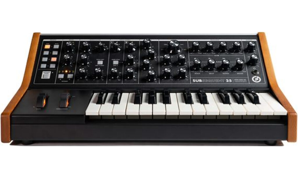 Moog Subsequent 25: Frontansicht (American Musical Supply)