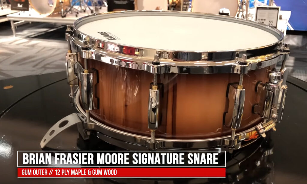 Die neue Brian Fraser-Moore Signature Snare (Video unten verlinkt)