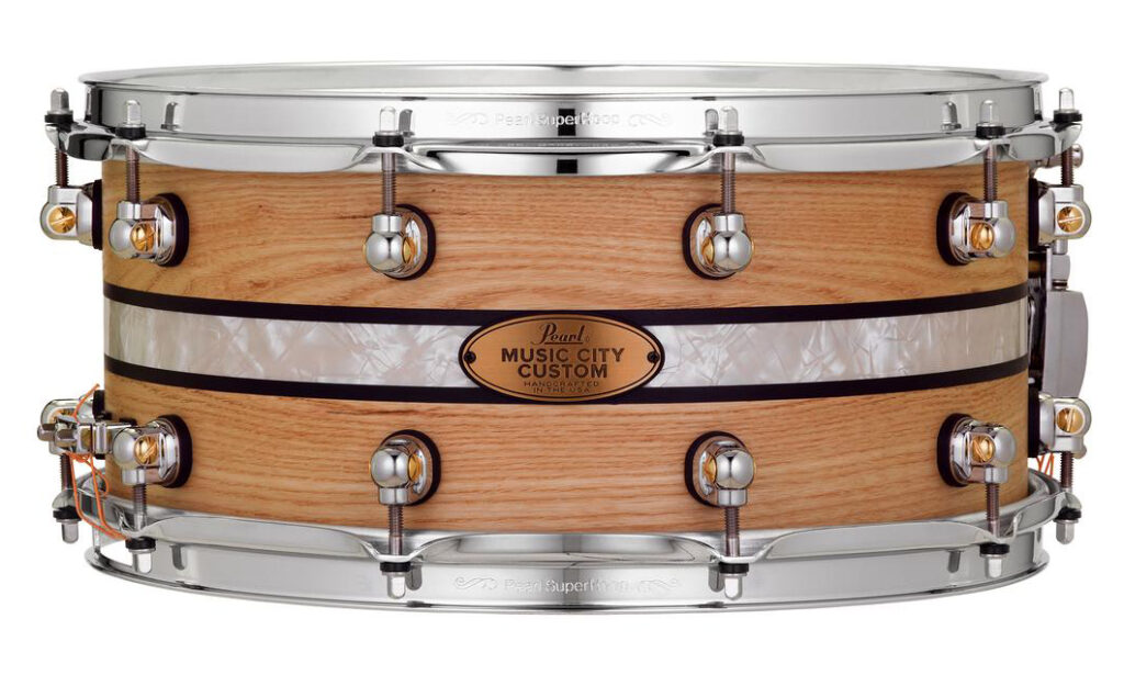 Eine Pearl Music City Custom Solid Ash Snare. (Bild zur Verfügung gestellt von Pearl Drums)