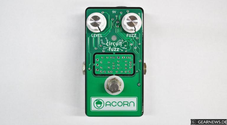 Acorn Amplifiers Circuit Fuzz Boost Pedal DIY PCB Front