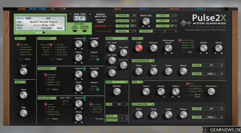 Mystery Islands Music Waldorf Pulse 2 Editor