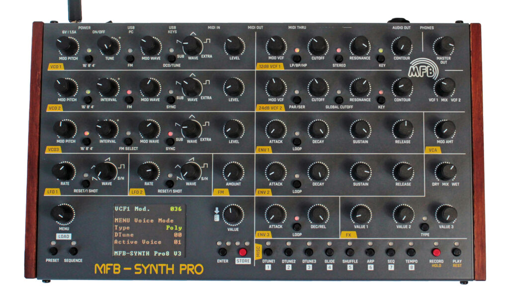 Der MFB Synth Pro ist ein solider Analog-Synthesizer, der pusristisch ausgelegt einen markanten Grundsound mit Wiedererkenungswert bietet.