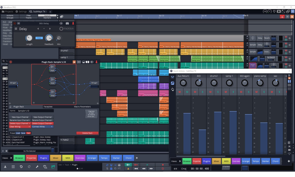 Das GUI von Waveform 11.