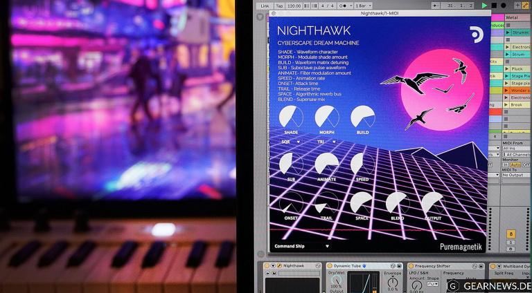 Puremagnetik Nighthawk: VST-Synthesizer im John Carpenter Style