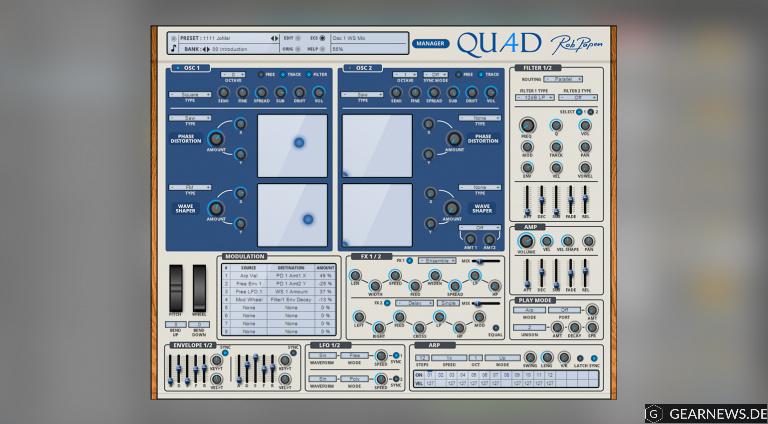 Rob Papen Quad Synthesizer Plug-in