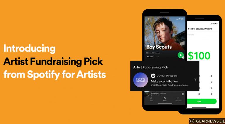 Artist Fundraising Pick: Jetzt könnt ihr die Künstler bei Spotify unterstützen!