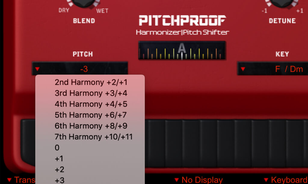 Pitchproof von Aegean Music stellt Anwendern verschiedene Pitch-Modi zur Verfügung.
