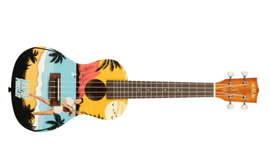 KALA LEARN TO PLAY ELVIS BLUE HAWAII CONCERT UKULELE STARTER KIT