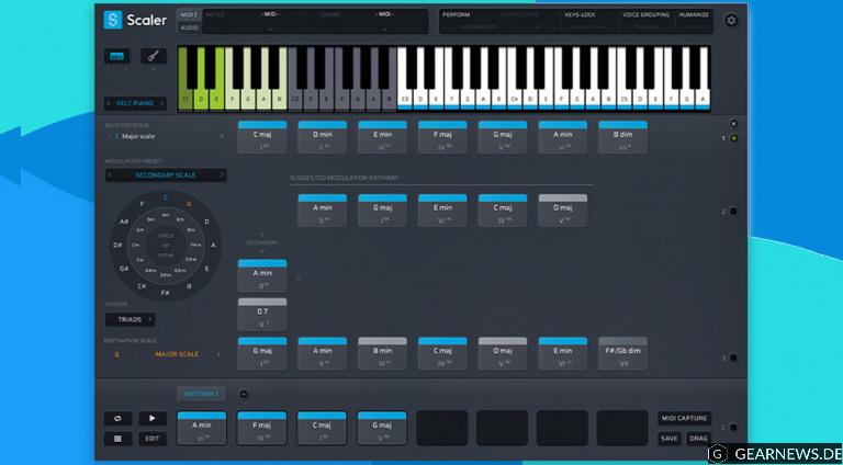 Plugin Boutique Scaler 2: komponieren mit den richtigen Akkorden leicht gemacht!