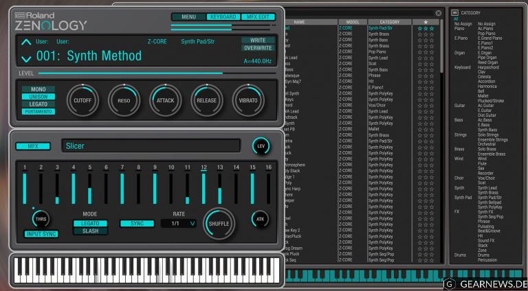 Roland veröffentlicht ZENOLOGY Plug-in und erweitert die Cloud