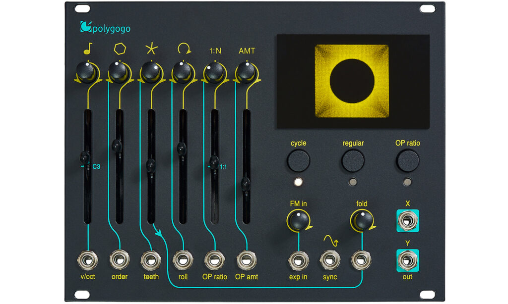 Das E-RM Polygogo Oszillatormodul ist eine Besonderheit im Bereich der Eurorackmodule.