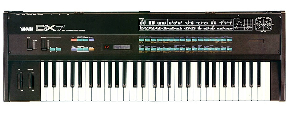 Der ursprüngliche Yamaha DX7 Synthesizer von 1983 (Foto: Wikipedia)